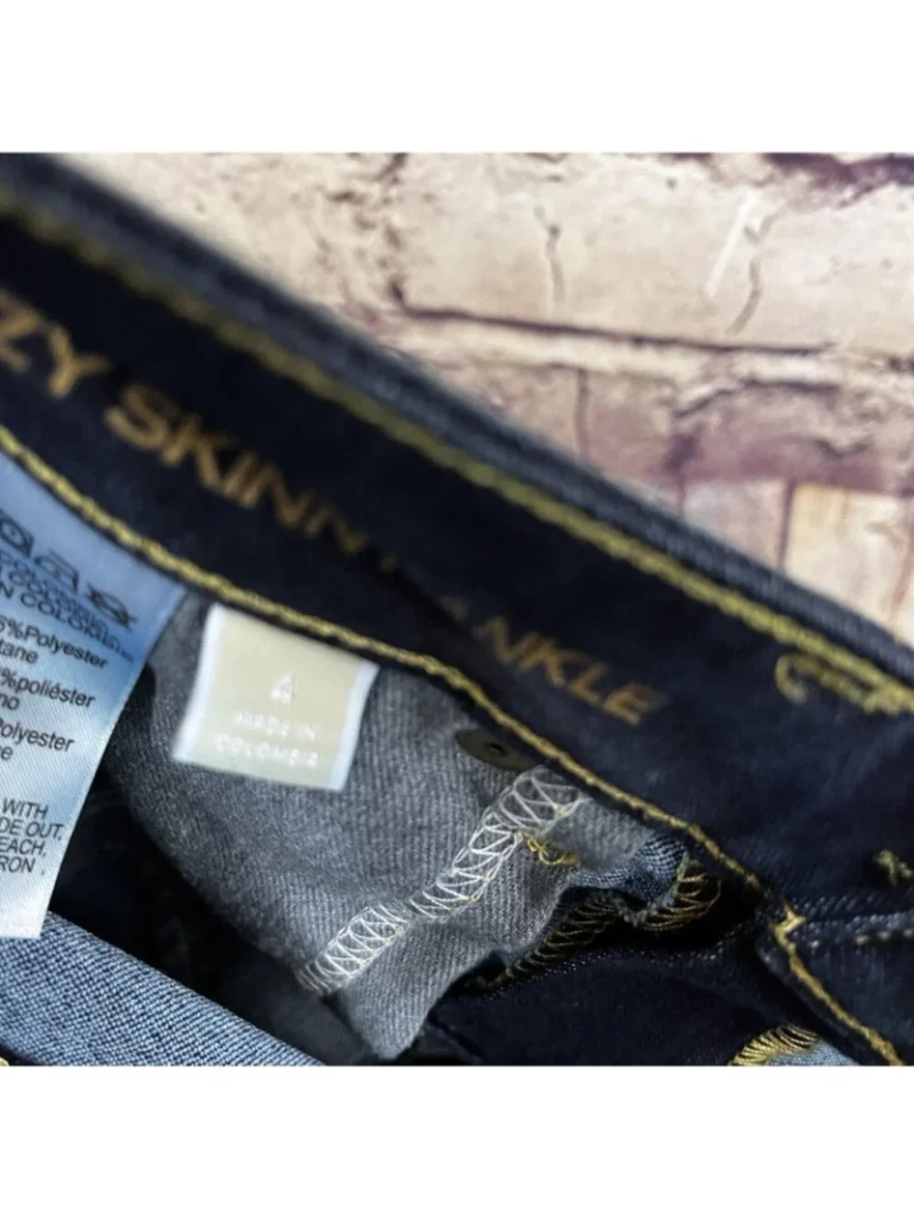 Michael Kors Izzy Skinny Dark Wash Ankle Crop Denim Jeans